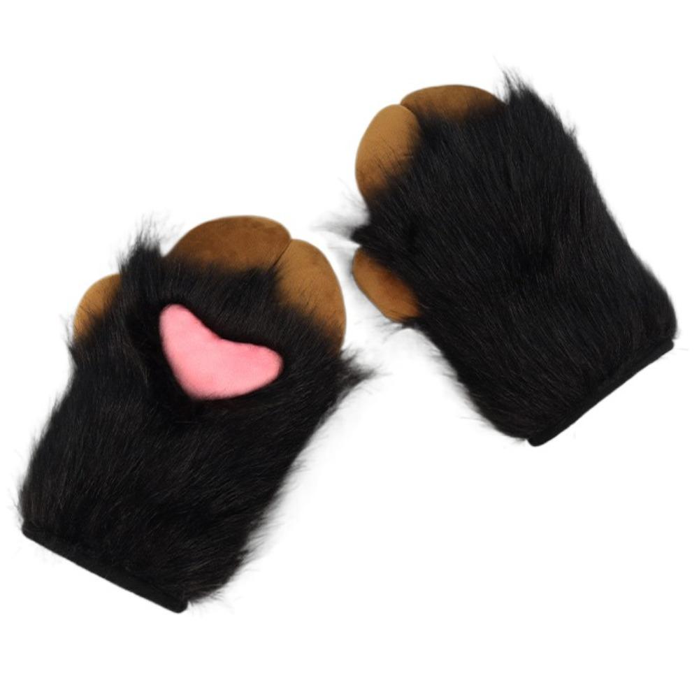 Furry Plush Sheep's Hoof Gloves Cartoon Cosplay Props Fashion Cosplay Costume Gloves  Club