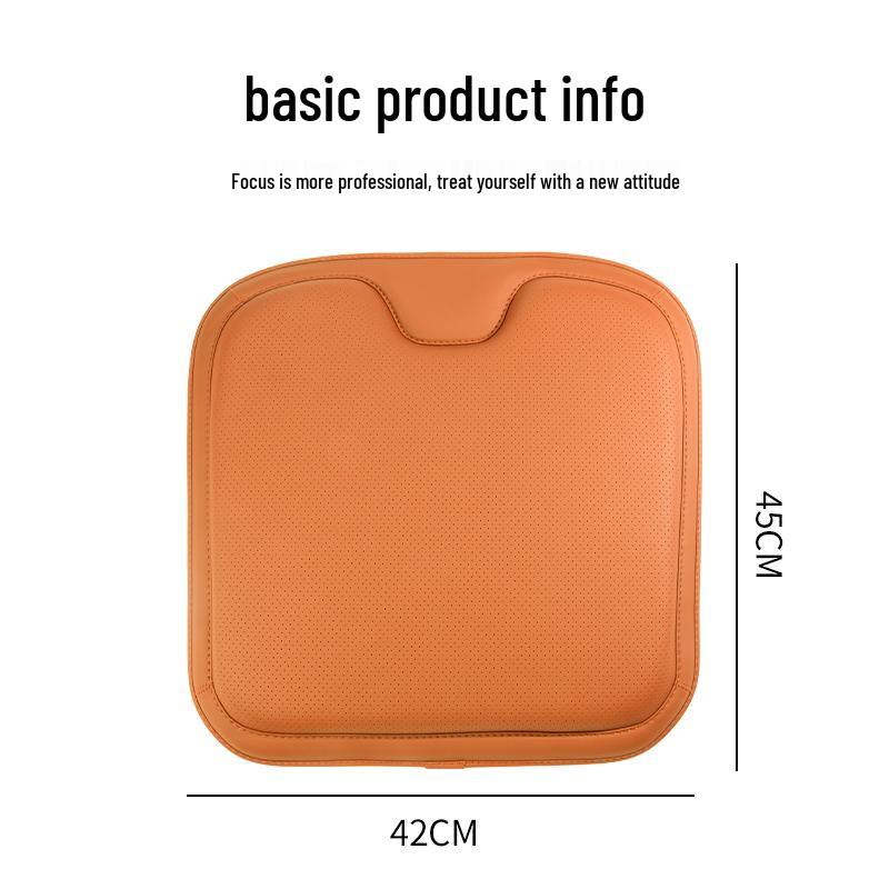 Original Nappa Leather Car Seat Cushion: Breathable, Universal, Ventilated, Single Driver's Seat for All Seasons.