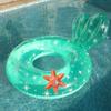 Aufblasbarer Schwimmring mit Meerjungfrauen-Motiv, transparent, für Kinder, Erwachsene, Schwimmkreis, Schwimmer, Strand, Pool, Wasserausrüstung