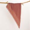Retro Cotton and Linen Feel Triangular Silk Scarf Women's Four-season Versatile Neck Protection Scarf Headscarf Commuting Accessories Scarf