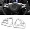 8 ks Stříbrný kryt tlačítka volantu pro Mercedes E-Class W213 2016- Styling interiérových doplňků auta