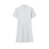 FILA White Contact Cool Simple Fashion Drawstring Short Sleeve Dress Women dresses Gray F11W623316FGY