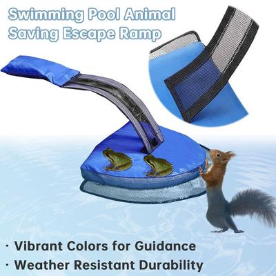 1 Stück Schwimmbecken Kleintier Rettung Flucht Rampe Frosch Flucht Rampe Frosch Retter Frosch Vogel Rettungsmatten Leiter für Außenpool