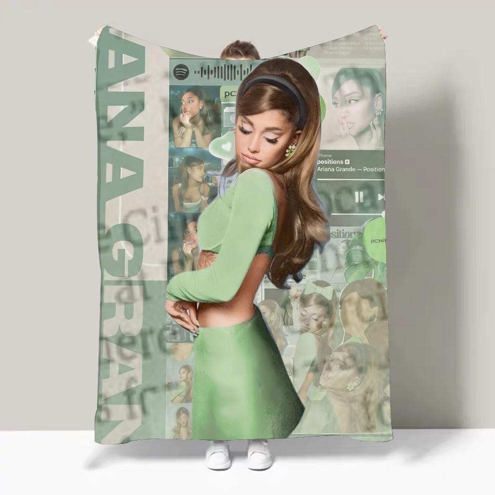 Singer A-Ariana G-Grande Hot Album Blanket Design Lightweight  For Dorms, Naps, Living Room, Office,Sofa,All-Season