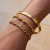 European and American stainless steel jewelry bracelets are specially supplied with explosive titanium steel sand gold