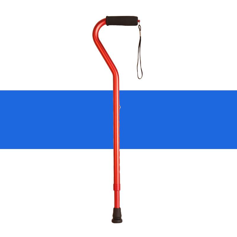 

Tai er Adjustable Aluminum Alloy Senior Cane with Question Mark Handle киноварь