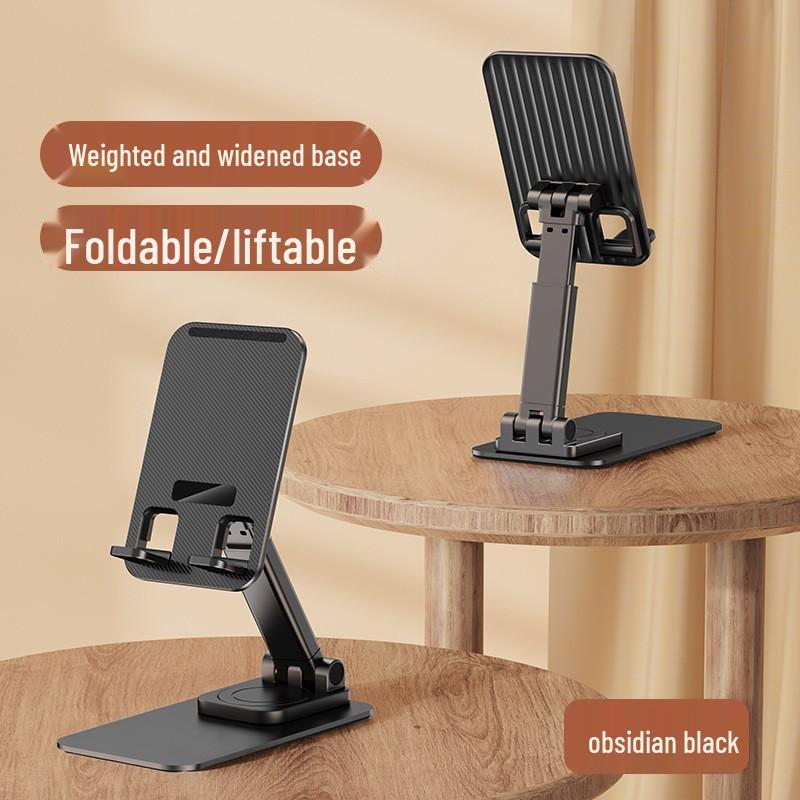 Metal Rotating Phone Holder for Live Streaming & Binge-Watching - Lazy Gadget with Custom Logo Stand
