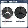 Car Sticker 2025 Hot For Benz For Mercedes Benz W205 W177 W217 R231 W118 C257 H247 X247Car Front Grilled Star Emblem Logo Badge