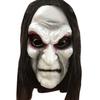 Halloween Black Long Hair Mask Full Head Horror Mask Party Cosplay Mask Ghost