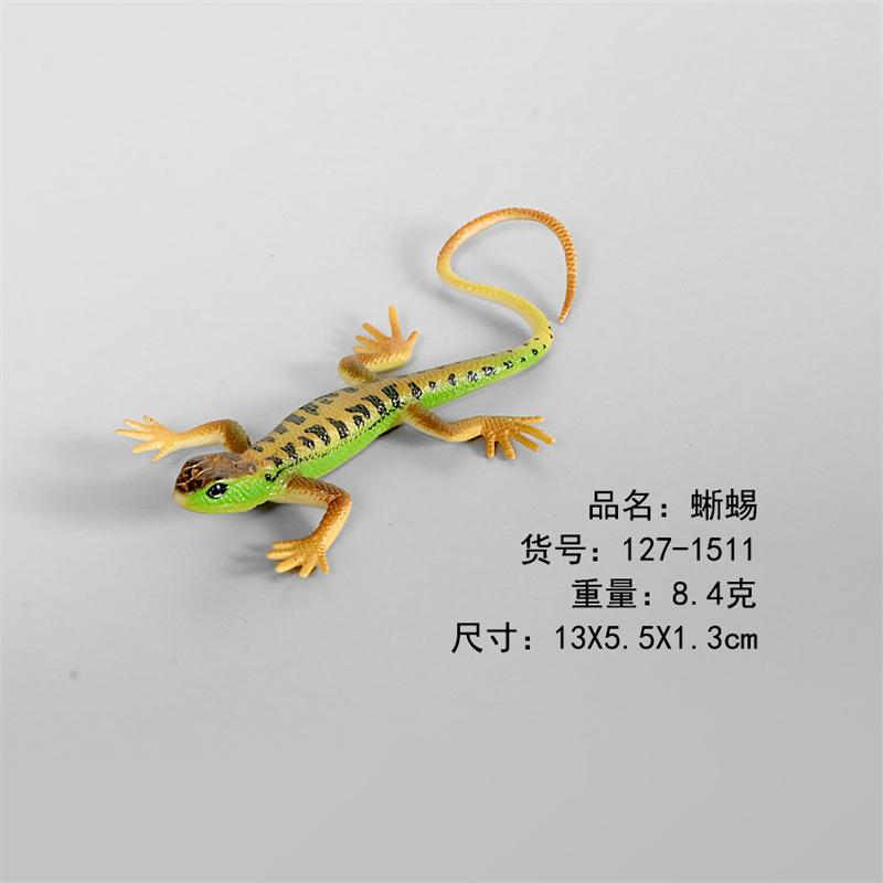 Trick Toys April Fool's Day Props Amphibian Creative Decorations Children's Cognitive Lizard Chameleon Model Rubber Products