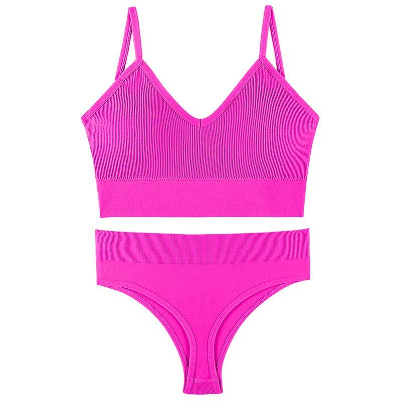 

Спортивный жилет с подтяжками, комплект нижнего белья большого размера, спортивное нижнее белье, жилет, бюстгальтер на бретелях XL(75.00 kg-85.00 kg) Rose Red