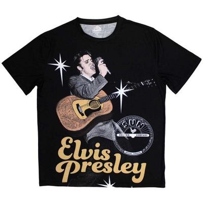 T-shirt z mikrofonem dla dorosłych Sun Records Elvis Presley