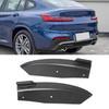 2 Pcs Rear Bumper Lip Spoiler Aerodynamic Lightweight Lower Chin Diffuser Splitter for X4 G02 M‑Sport 2018 To 2021