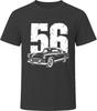 56 Thunderbird Collector Vintage Car Drawing Portrait T-Shirt