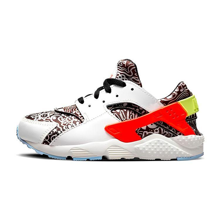Nike Classic Retro Slip Resistant Shock Absorbing Durable Low Top Running Shoes Kids Sneakers White Black Red DV2270-100