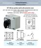Zhuochao SZW26-20/C02.1BF Rotary Switch: Universal, Two Gears, Protective Box, ON/OFF.