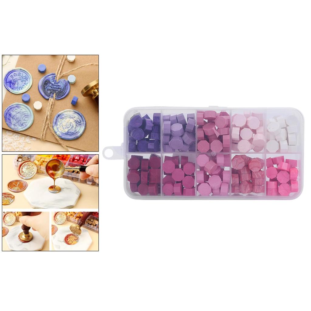 200/600PCS Octagonal Wax Beads Premium Wax Beads Letters Cards Wax Seal Postage