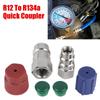 R12 To R134a Retrofits Conversion Adapter Car AC Quick Coupler High/Low AC Fitting Port Car Accessories