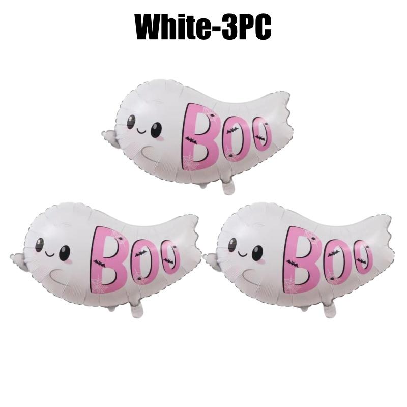 Halloween Party Decoration Cartoon Skull Pumpkin Ghost Design Aluminum Foil Balloons For Spooky Night Celebration