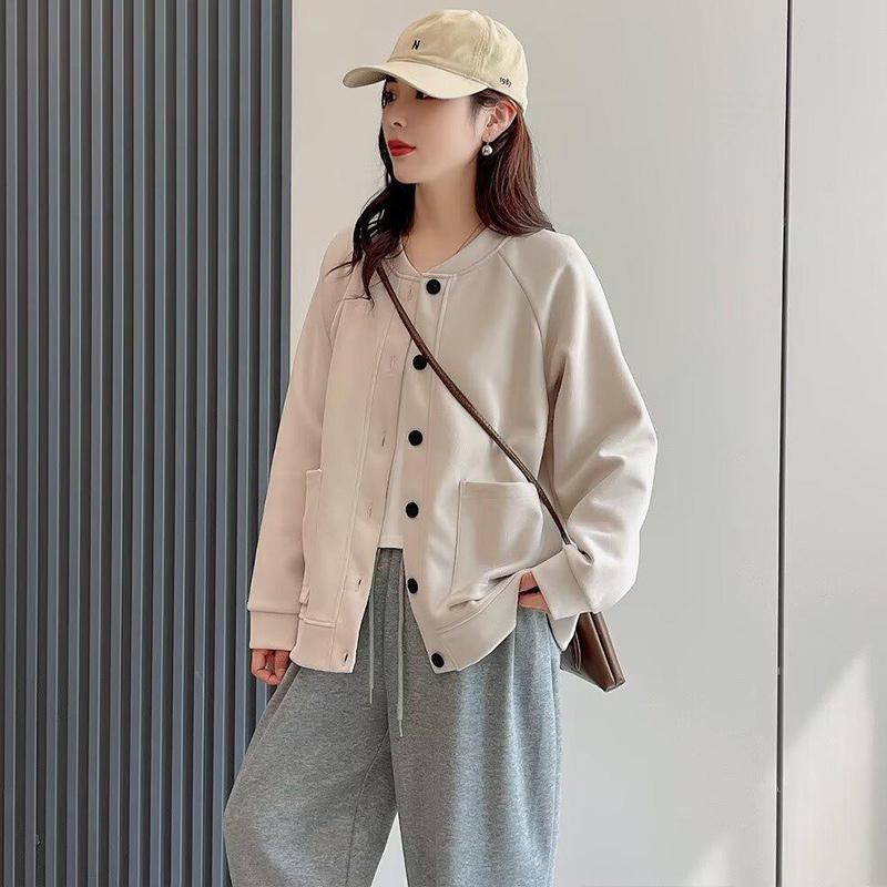 Dámská petrolejová volná zeštíhlující mikina kardigan - Kolekce jaro/podzim 2025