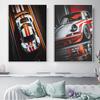 Vintage Racing Comic Illustration Luxury Sports Car Travel Poster Supercar Wall Art Canvas Painting Mural Gaming Room Home Decor