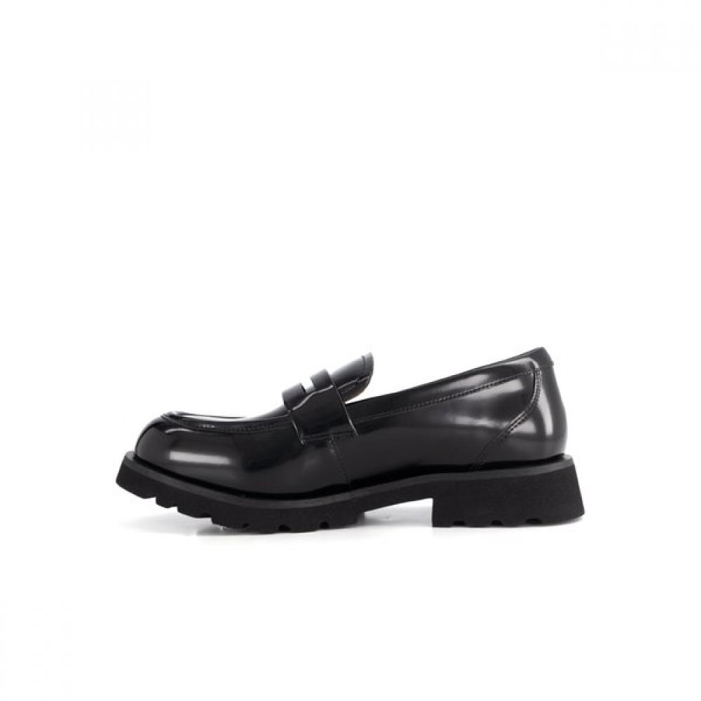 Daks Women S ShoeS 5cm Semi dreSS Chunky Loafer Drf503ba10  Black 