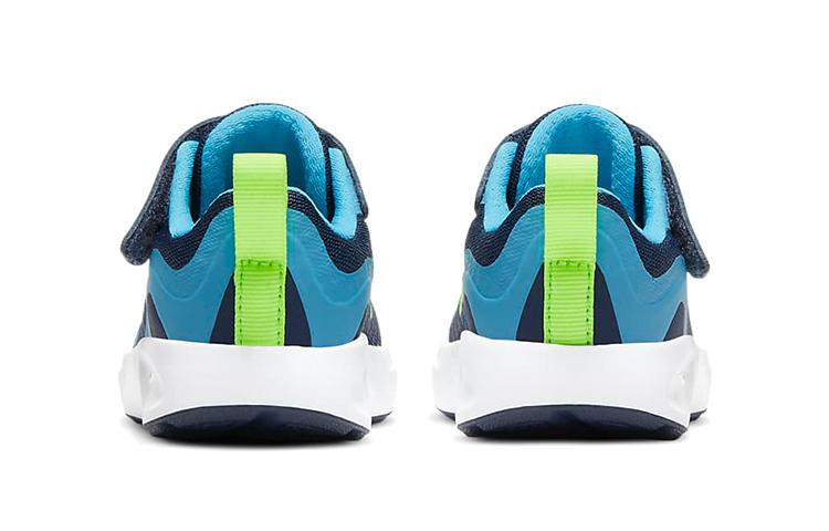 Nike Wearallday Slip Resistant Cushioning Abrasion Resistant Low top Toddler Shoes Blue Green Infant And Toddler CJ3818-400