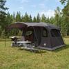Tunnel Tent Brown Gray 366 x 244 x 198 cm Polyester and Steel