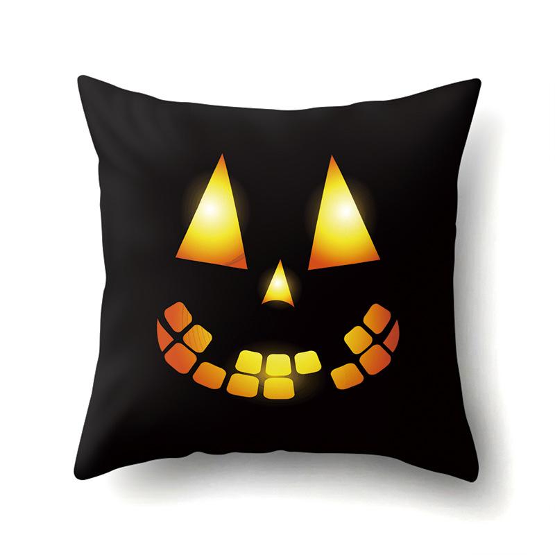 Halloween Pillowcase Car Waist Pillow Pumpkin Sofa Cushion Cover Office Home Living Room Pillowcase