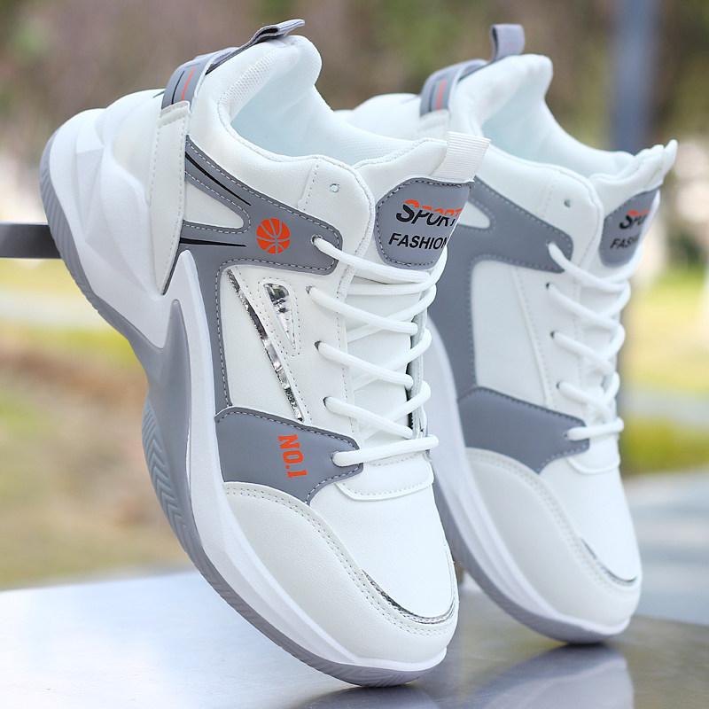 

Баскетбольные модные кроссовки осенние кожаные водонепроницаемые спортивные кроссовки нескользящие и износостойкие средней высоты обувь для молодежи беговые кроссовки 38