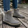 Women's Plus Size Non Slip Chunky Sole Mid Calf Martin Boots New Winter Faux Fur Lined Warmth-Enhanced Cotton Boots