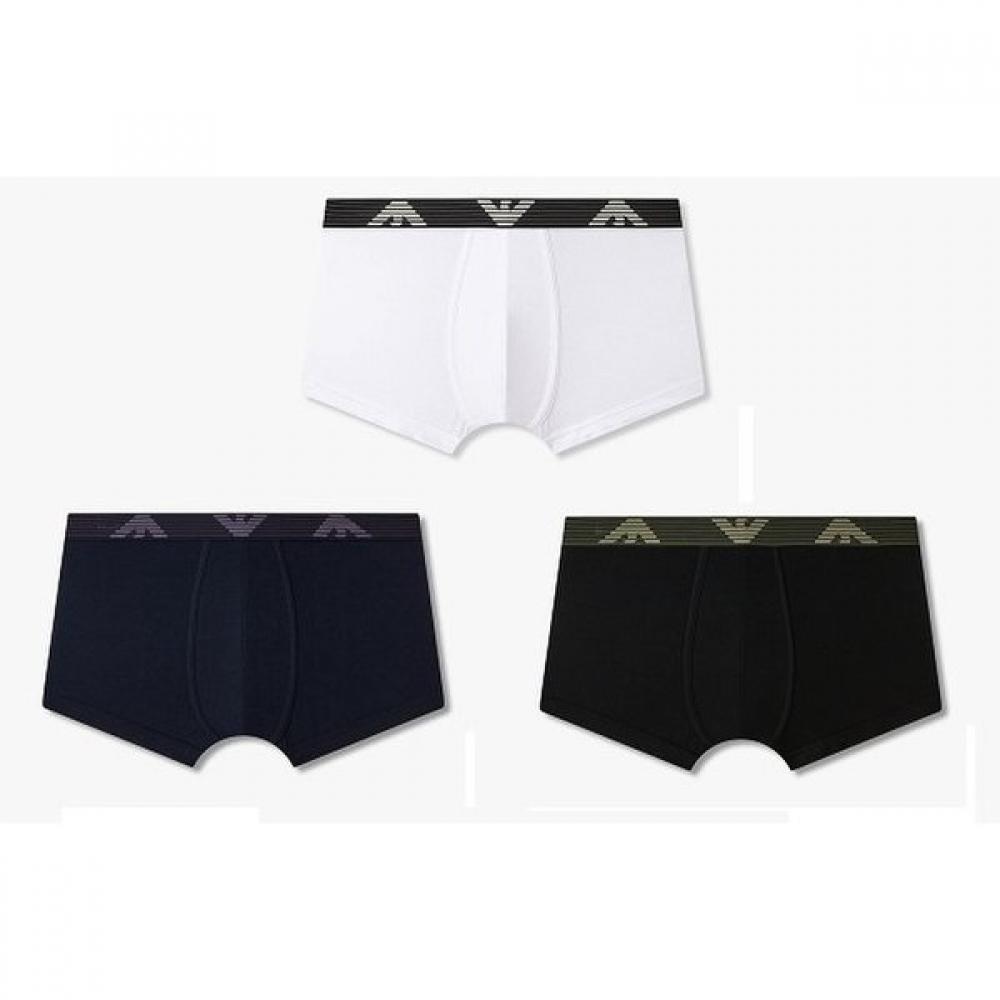 Emporio Armani Мужские Хлопковые Полосатые Бандинг Ящики 3 шт. Комплект 0815112011 0815112012 0815112013 L(105)