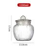 Bayiping Food Grade 1L Thick Glass Pickling Jar with Lid