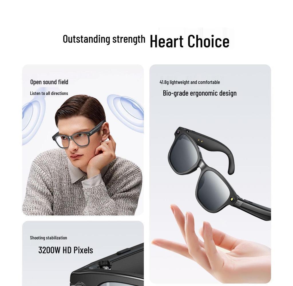 L801 Smart Glasses: 8MP Camera, 4GB Memory, AI Translation, Photo Capture, Object Recognition, Bluetooth Calls