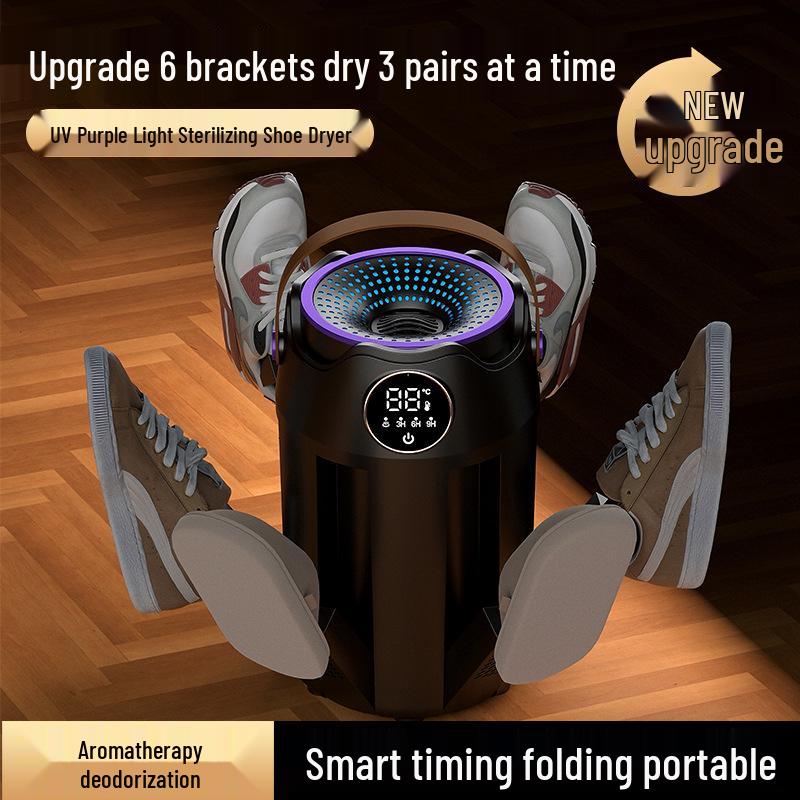 Tragbarer Faltbarer Schuhtrockner: Schnelltrocknend, Zeitgesteuert, Konstante Temperatur, Desodorierend & Sterilisierend.