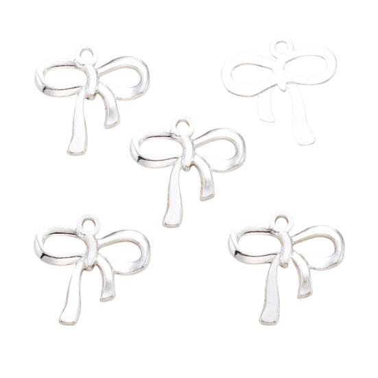 100 Pcs Bow Charms for Jewelry Making DIY Accessories Bowknot Keychain Charms Alloy Bow Shape Charms for Earrings Necklaces Bracelets Crafting