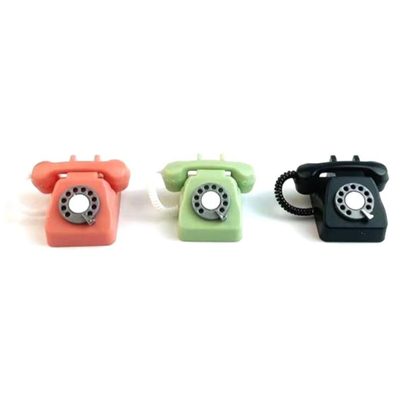 Dollhouse Furniture Decoration Gift Kid Miniature Plastic Telephone Toys