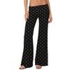 Pantaloni da Donna Moda a Strisce Pois Vestibilità Aderente per Casa Sport Fitness Micro Svasati Pantaloni Casual