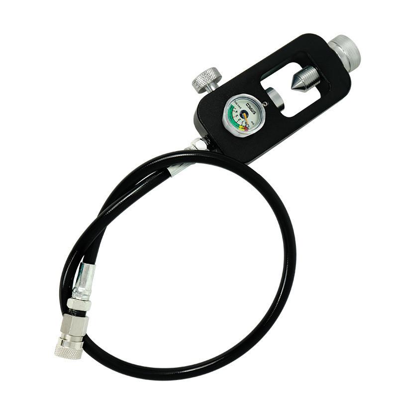 Submarine Oxygen Cylinder Inflation Valve Scuba Respirator Converter Small Scuba Inflation Adapter 30 * 13.5 * 4CM