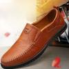 New Autumn Men's Leather Shoes Lightweight Breathable Casual Shoes Breathable Trendy Men's Shoes British Style Business Leather Shoes
