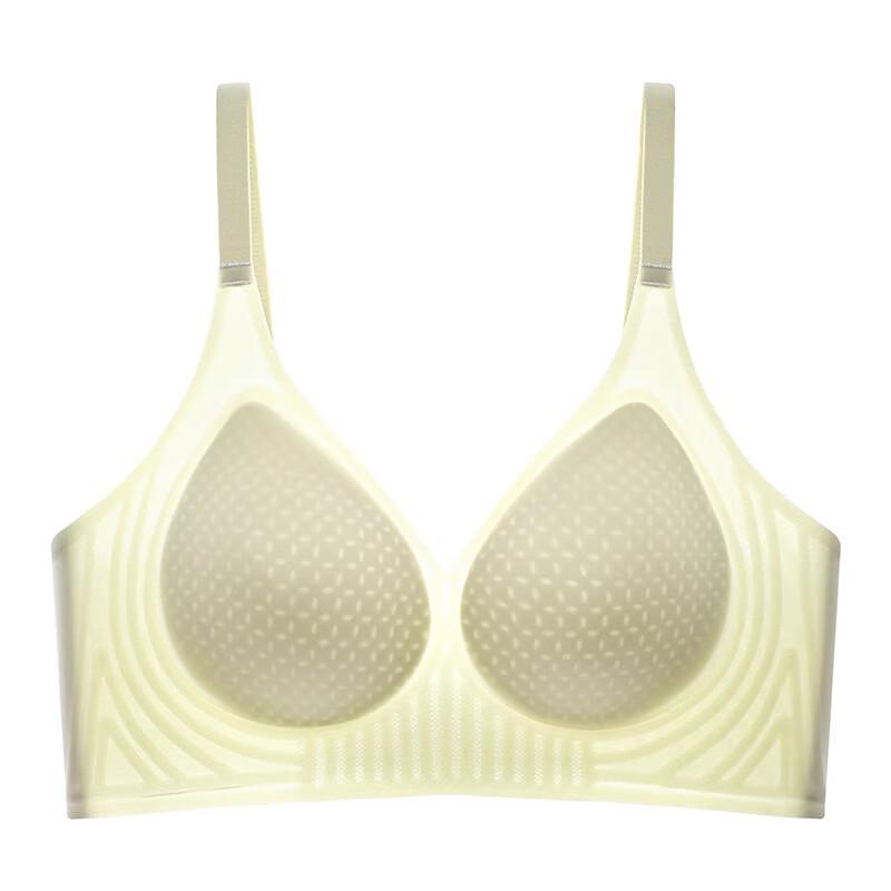 LangSha Women s Seamless Ice Silk Gathering Bra XL