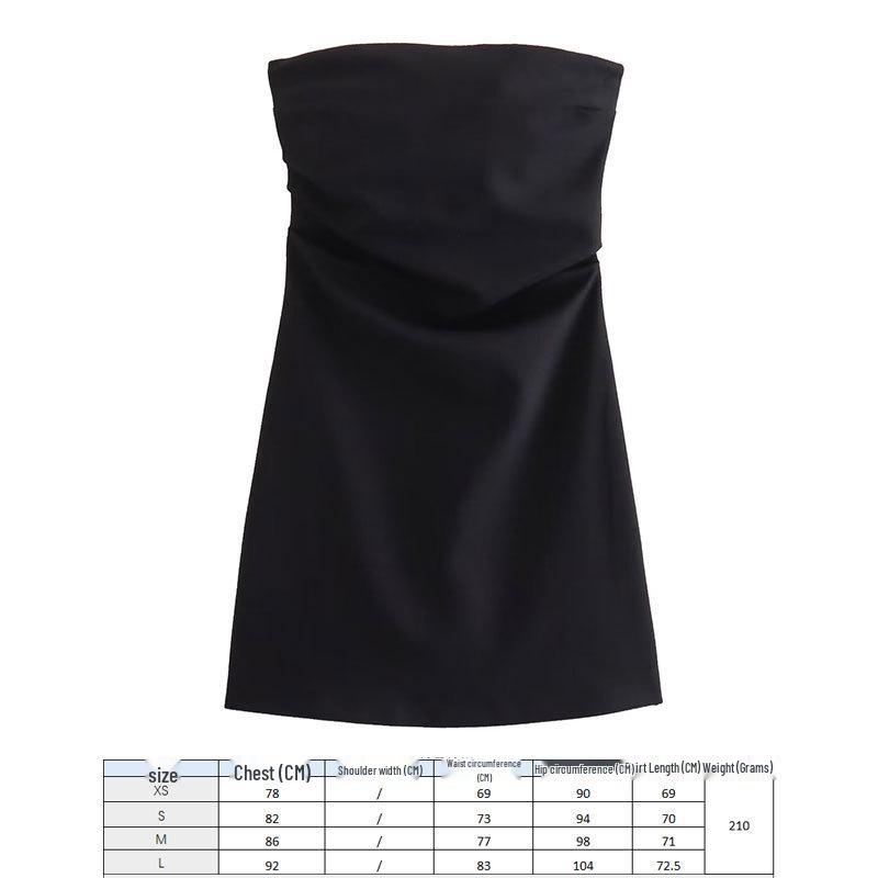 

2024 Европейская и американская мода Черное миди-платье из шелкового сатина - Дизайн без рукавов с круглым вырезом Medium (M)