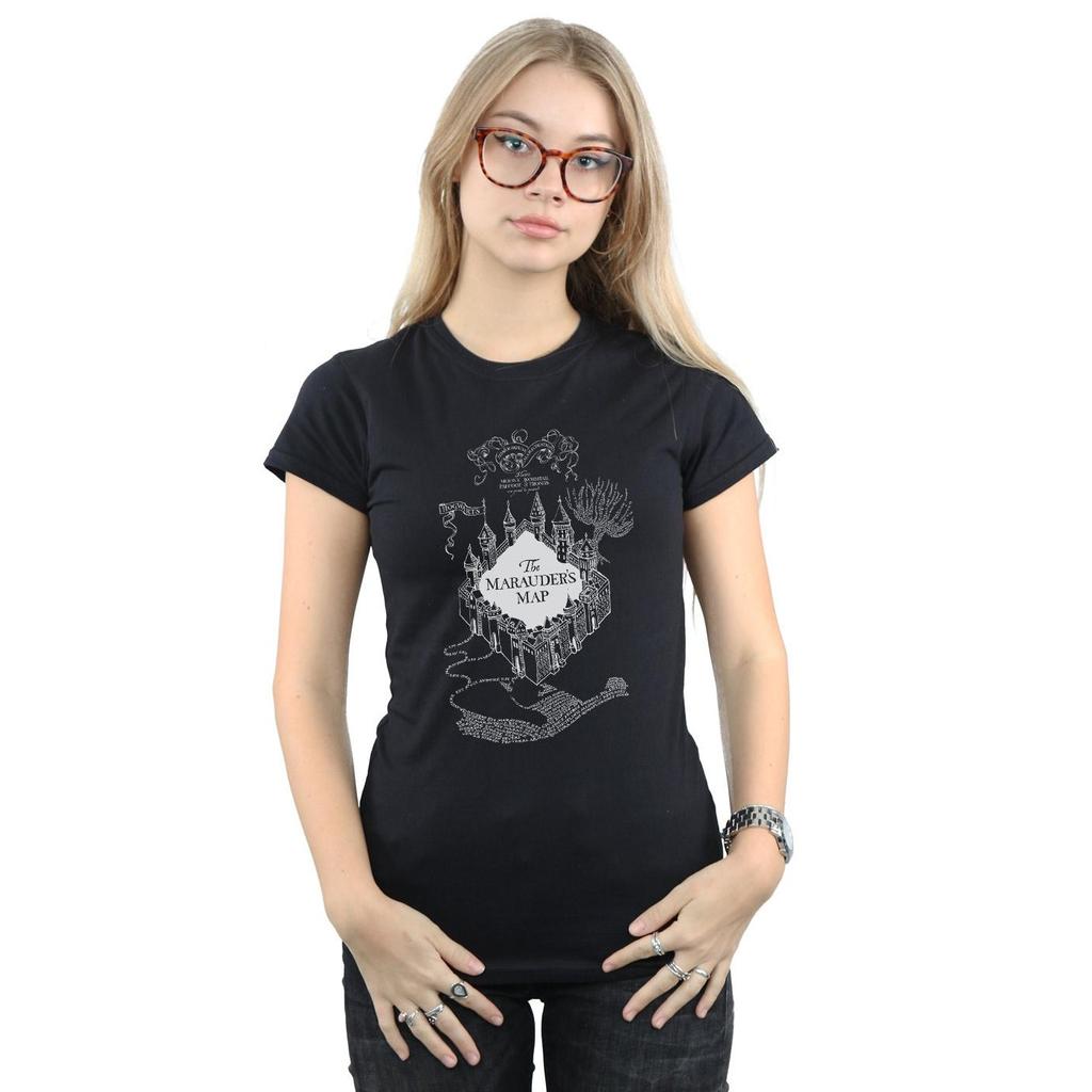 Harry Potter Womens/Ladies The Marauder´s Map Cotton T-Shirt