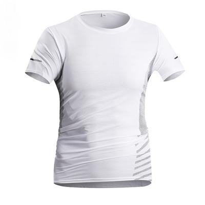 Schnelltrocknendes T-Shirt, Schnelltrocknendes kurzärmeliges Eis Seiden T-Shirt, Sommer Kurzärmeliges Rundhals Kurzärmeliges Sport Kurzärmeliges T-Shirt
