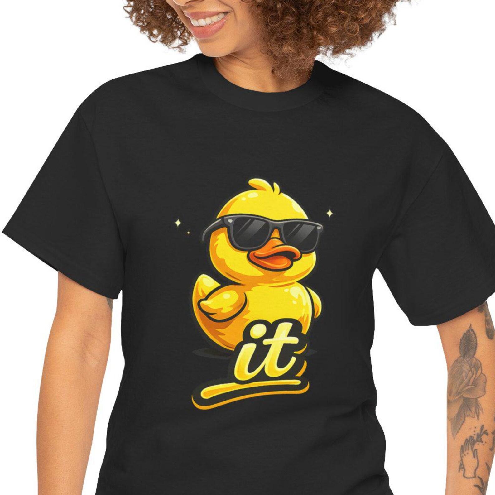Sunglasses Rubber Duck T-Shirt | Cartoon Graphic Tee 3XL