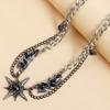 Gothic Punk Style Sweet And Cool Dark Necklace, Women'S And Men'S Wings, Starry And Creative Y2K Necklace, Fashionable Necklace