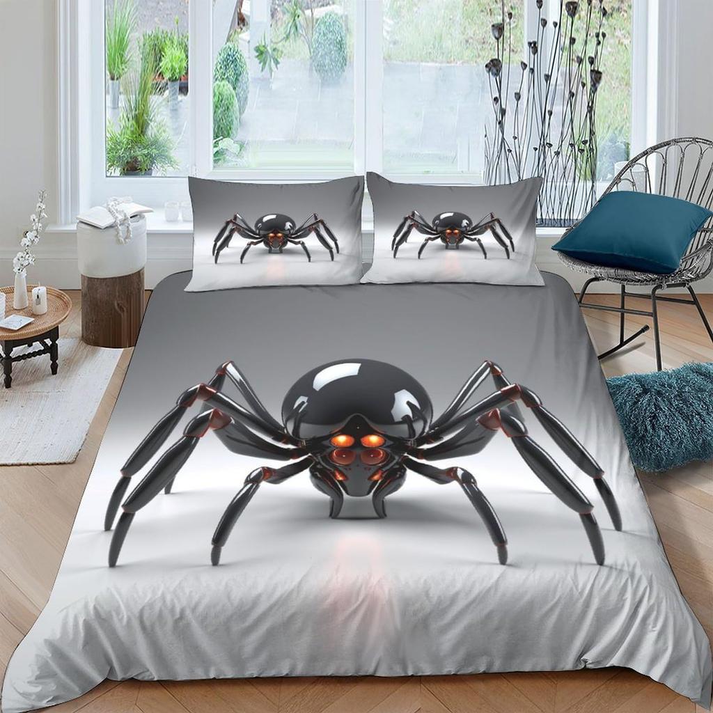 Spider 3D Digital Printing Quilt Cover Three-Piece Home Textile Duvet Cover Bedding