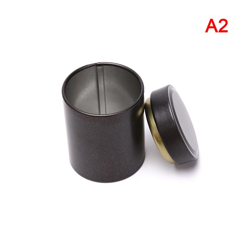 1 st 60 ml Mini Bärbar Rese Te Lufttät Liten Läckagesäker Behållare Stash Burk Metall Aluminiumburkar 65*45 mm 3 Färg Godis Förvaringslåda