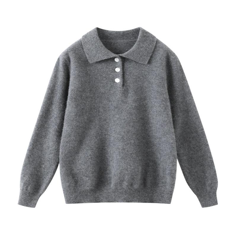 

Autumn/Winter New Unisex Kids Pure Wool Thick Cardigan Knit Sweater - Warm, Skin-Friendly Long Sleeve Pullover 110 cm
