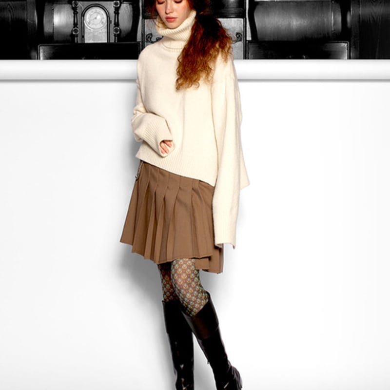 Romantic Tiger Bamboo Stone Knee High Stockings
